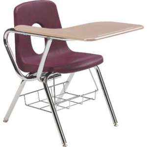 Tablet Arm Chair Desk - WoodStone Top (16"H)
