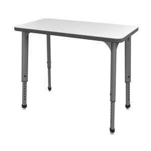 Apex Adjustable School Desk with Whiteboard Top (20x36”)