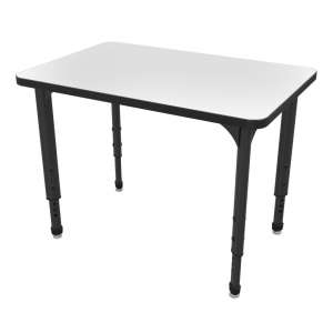 Apex Adjustable School Desk - Whiteboard Top (24x36”)