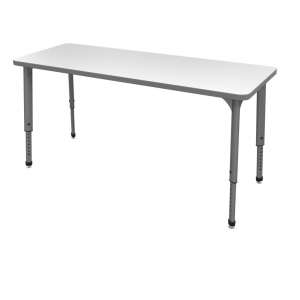 Apex Adj. Rectangle Activity Table - Whiteboard Top (72x24”)