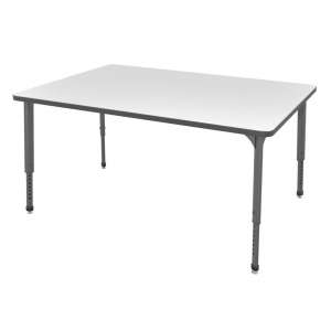 Apex Adj. Rectangle Activity Table - Whiteboard Top (60x36”)