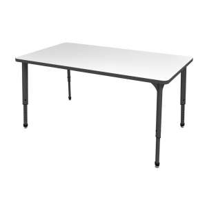 Apex Adj. Rectangle Activity Table - Whiteboard Top (72x36”)