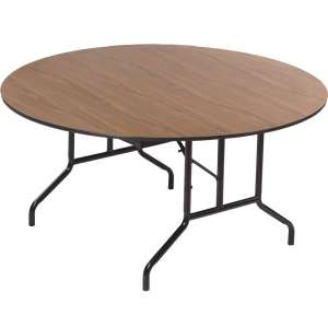 Round Plywood-Core Folding Table Wishbone Leg (60")