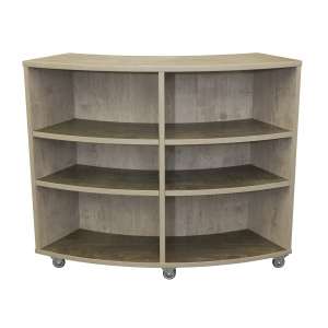 Curved School Bookcase (42"H, Double Sided)