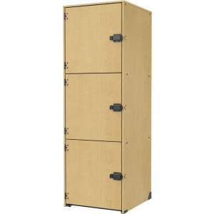 BandStor™ Instrument Locker Solid Doors, 3 Lg Compartments