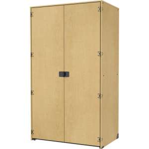 Instrument Locker - Solid Full-Length Doors, 2 XL Cubbies