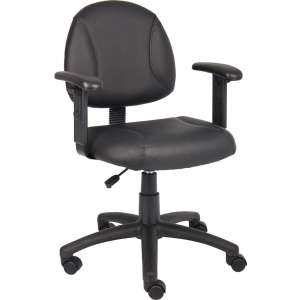 Economy Black Posture Chair w/ Adjustable Arms