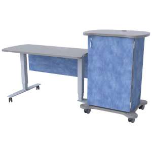 Sit to Stand Instructor's Desk with Left Return