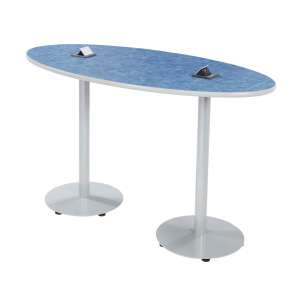 Boost Oval Café Table - Jr. Standing Height (60x36x36"H)