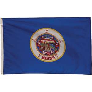 Nylon Outdoor Minnesota State Flag (3x5')
