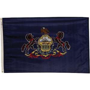 Nylon Outdoor Pennsylvania State Flag (3x5')