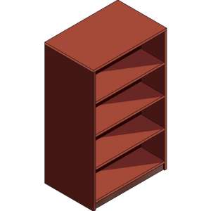 Laminate Double-sided Library Shelving (3'Wx5'H)