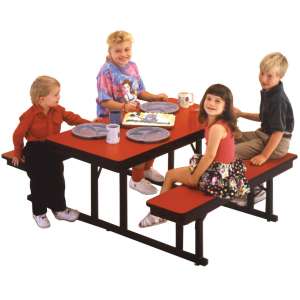Rectangular Preschool Cafeteria Table (4')