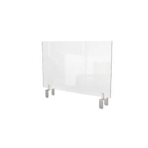Clear Partition Extender with Attached Clamp (24" x 24")