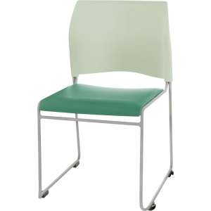 Cafetorium Stacking Chair - Custom Colors, Padded Seat