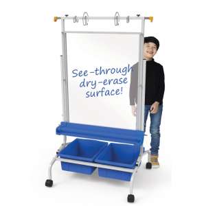Clear Dry-Erase Chart Stand (23.5"W)