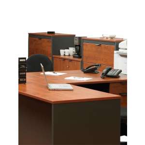 School Office Lateral File Cabinet w/ 3 Drawers, Countertop