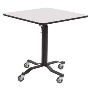 Square Cafe Time II Table- Whiteboard, MDF, ProtectEdge (36")