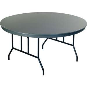 Dynalite Lightweight Round Plastic Folding Table (60” dia.)
