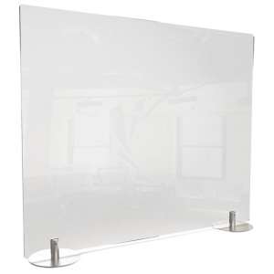 Freestanding Protection Screen, Clear Plastic (29"x24"H)