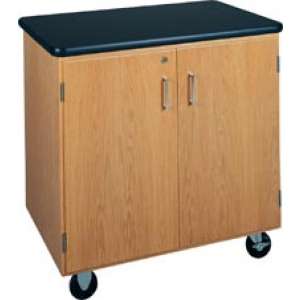Mobile Storage Cabinet with Laminate Top