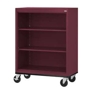 Educational Edge Steel Mobile Bookcase (3'Wx4'H)