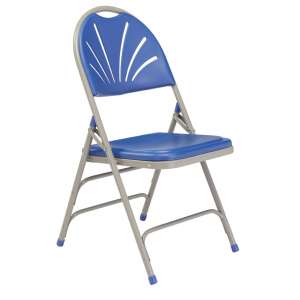 High-Comfort Lightweight Fan-Back Folding Chair (4 Pack)