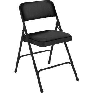 Fabric Upholstered Folding Chair (4 Pack)