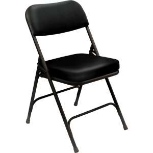 2"-Thick Vinyl Upholstered Folding Chair (2 Pack)