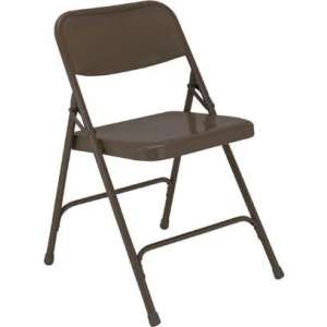 All Steel Double Hinge Folding Chair