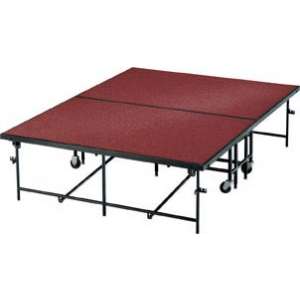 Carpeted Surface Mobile Stage (24"H)