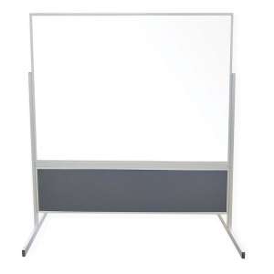 Double-Sided Porcelain Magnetic Whiteboard Divider (6'W)