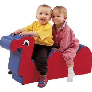 Nessie Double Ride On Soft Play Animal