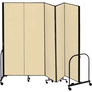 FREEstanding Portable Partition - 5 Panels (7'4"H x 9'5"L)