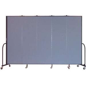 FREEstanding Portable Partition - 5 Panels (6'8"H x 9'5"L)