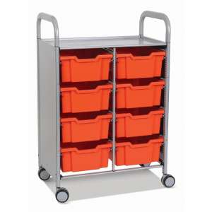 Callero Double Cart with 8 Deep trays