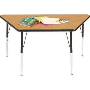 Group Study Adjustable Trapezoid Preschool Table (48x24")
