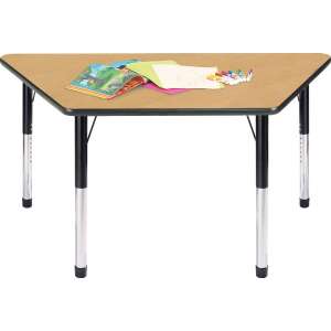 Hercules Adjustable Trapezoid Activity Table w/ Casters (24x48)