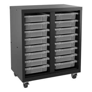 Mobile Cabinet with 16 Small Bins