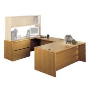 U-Shaped Office Desk with Left Lateral Credenza