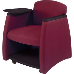 Arm Chair w/Black Finish & Storage Compartment