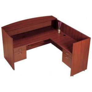 Right Reception Office Desk with Keyboard tray