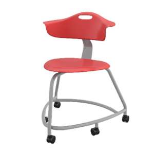 360 Chair w/ Back & Hard Wheel Casters