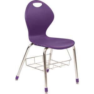 Inspiration Poly Classroom Chair with Bookrack (19"H)