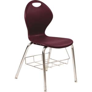 Inspiration Poly Classroom Chair with Bookrack (18"H)