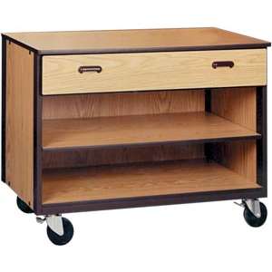 Mobile Office Storage - 1 Drawer, 1 Adjustable Shelf, 36" H