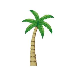 Additional Island Palm Tree (Right Leaning)