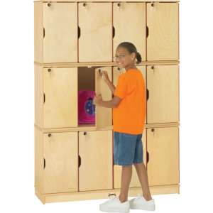 Stacking Preschool Lockers - Triple Tier