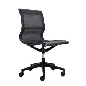 Kinetic Armless Mesh Office Chair - Black Frame
