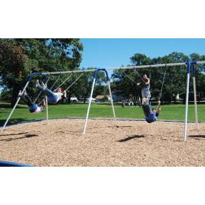 Bipod Playground Swings w/ 4 Belt Seats